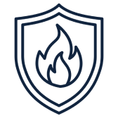 fire & smoke protection icon